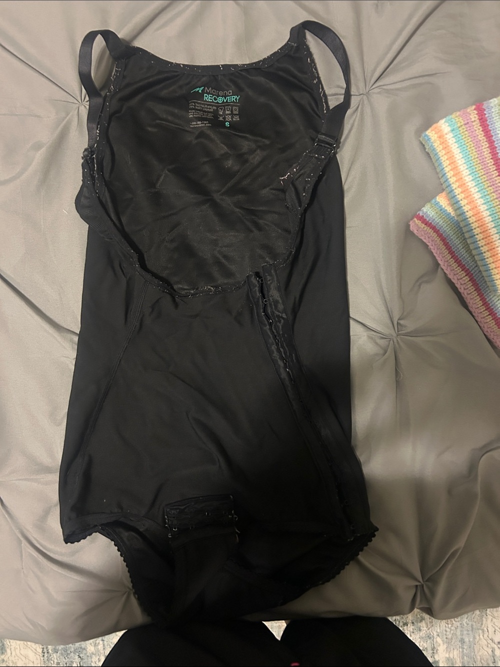Recovery Women’s Black Shaping Bodysuit with Adjustable Straps